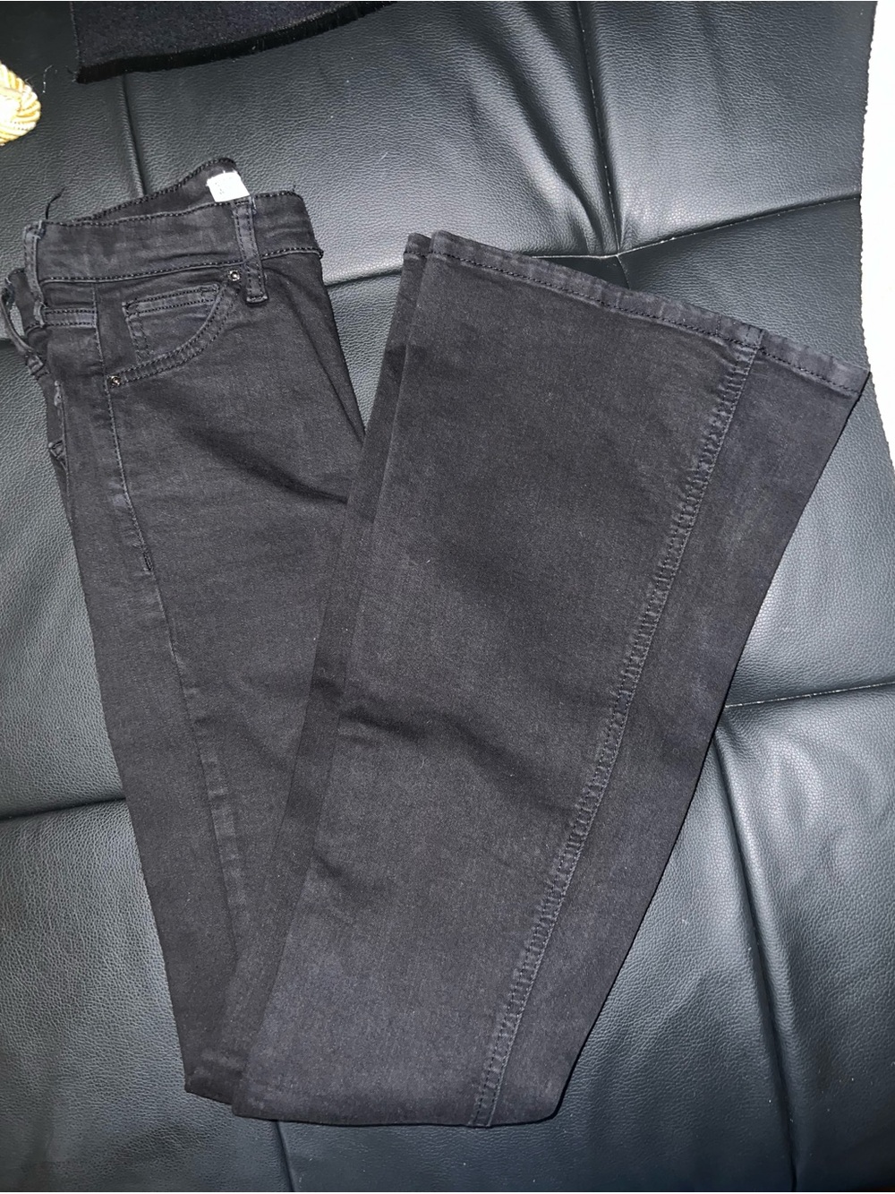 🍭$10Gift🥰NEW Topshop Black Motto JamieBlack Straight flare Jean Buy1Get 1 Free💕